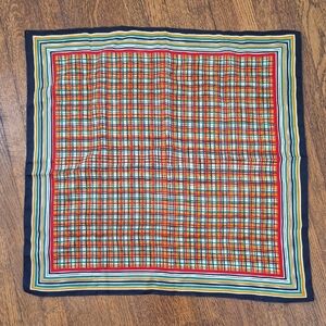 Vintage Colorful Plaid Scarf